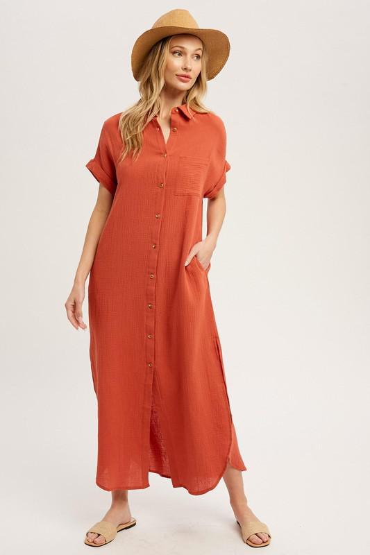 Terracotta Cotton Dress